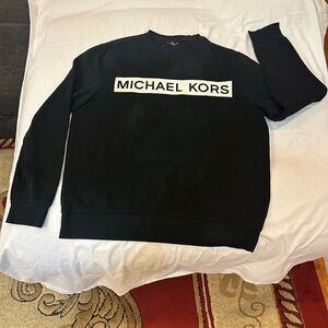 Michael Kors Men's Black Crewneck Sweater in excellent condition Size XL